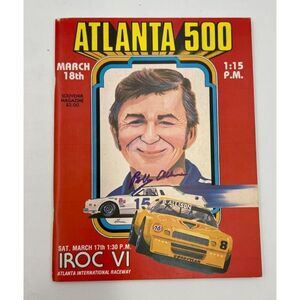 Bobby Allison Signed Vintage Program Atlanta 500 Souvenir